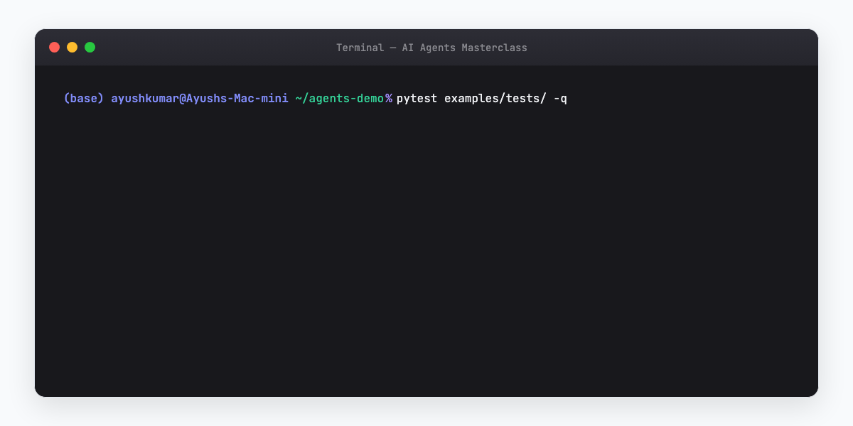 Step 07 — run tests