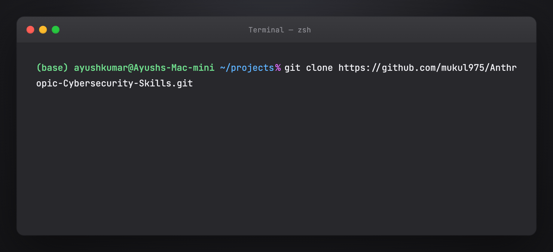 Option B — git clone