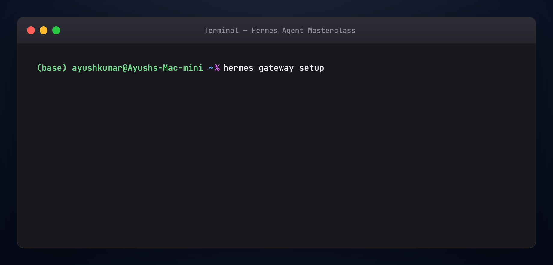 Gateway + Telegram — animated