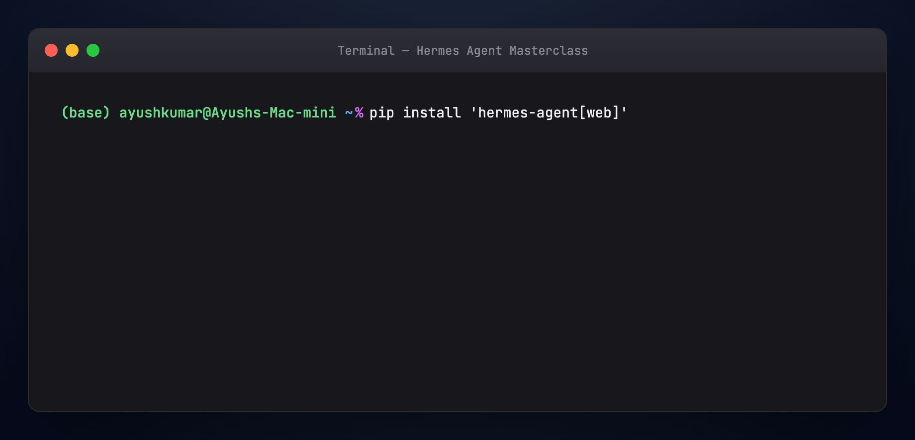 Install web extra — animated
