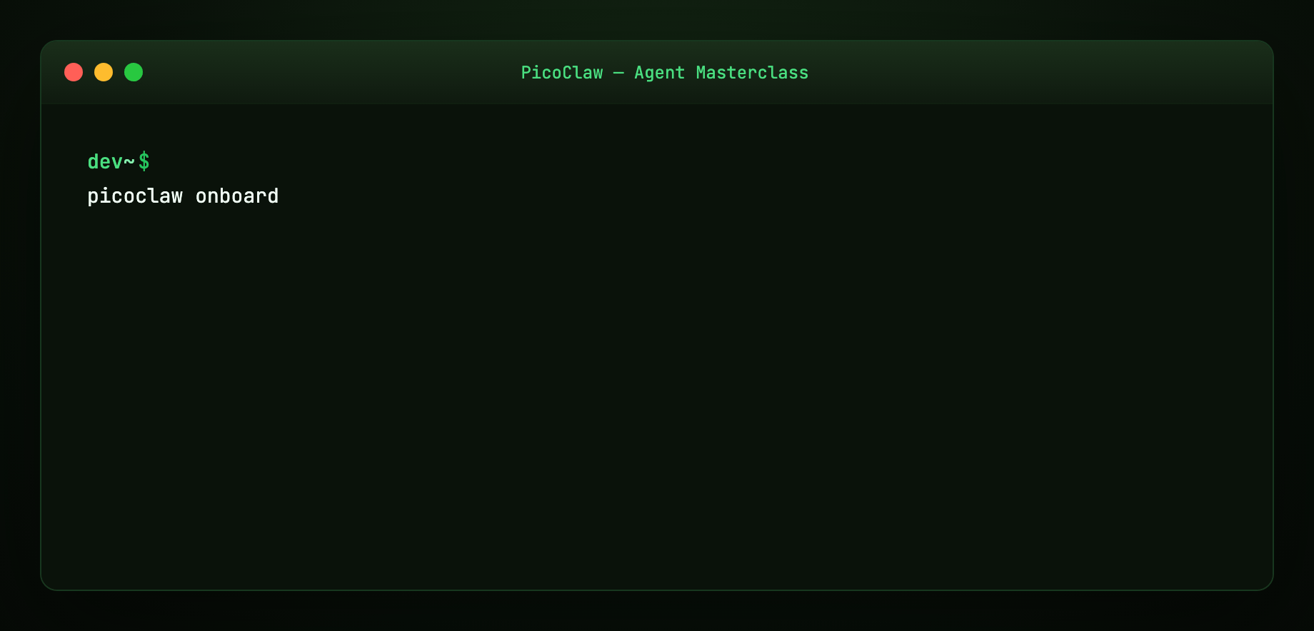 CLI onboard — animated
