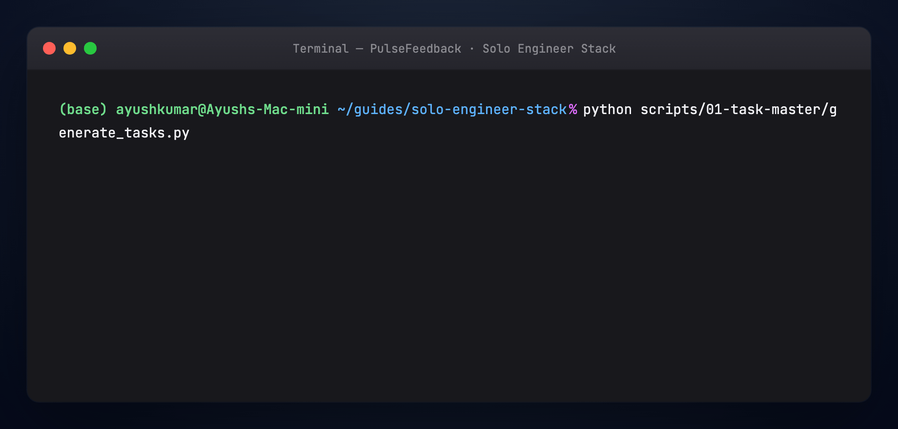 Part 1 — generate tasks.json