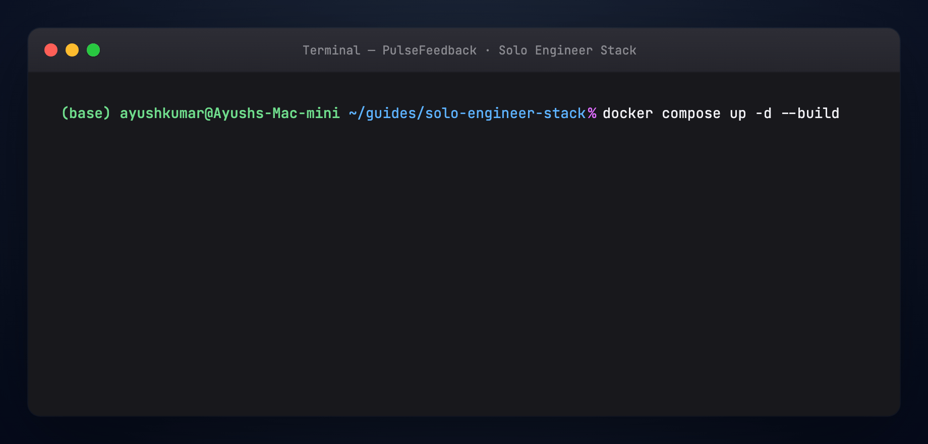 Part 8 — docker compose build + health