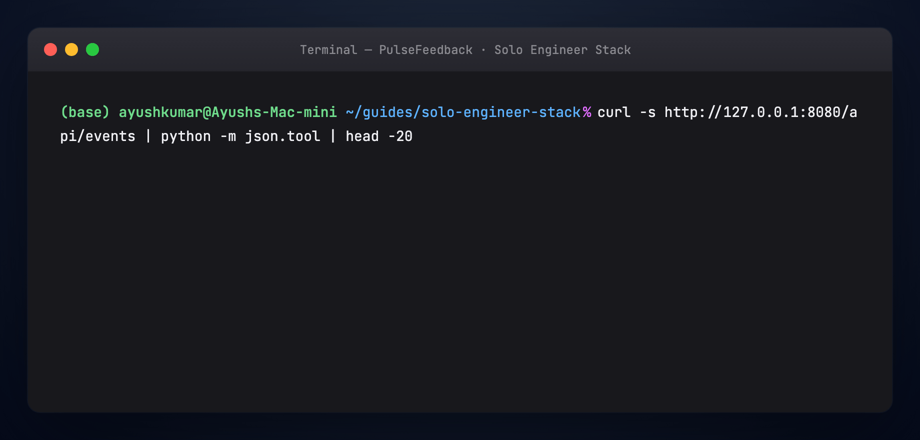 Part 9 — GET /api/events analytics stream